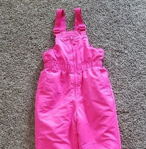 Faded Glory pink snowsuit pants size 7 8 M